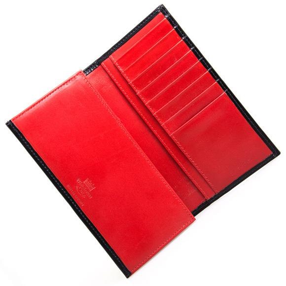ホワイトハウスコックス WHITEHOUSE COX 財布 メンズ 長財布（小銭入れ付き） ブラック LONG WALLET FOLD TAB PURSE S9697 BRIDLE 2TONE BLACK/RED 国内配送 | Whitehouse Cox | 03