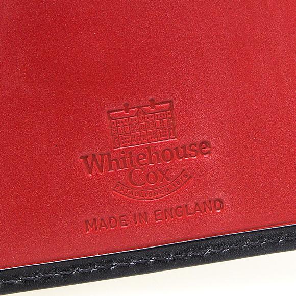 ホワイトハウスコックス WHITEHOUSE COX 財布 メンズ 長財布（小銭入れ付き） ブラック LONG WALLET FOLD TAB PURSE S9697 BRIDLE 2TONE BLACK/RED 国内配送 | Whitehouse Cox | 05