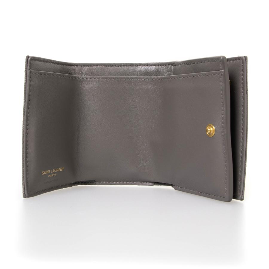 SAINT LAURENT サンローラン ロングウォレット 長財布 フォグ - 通販