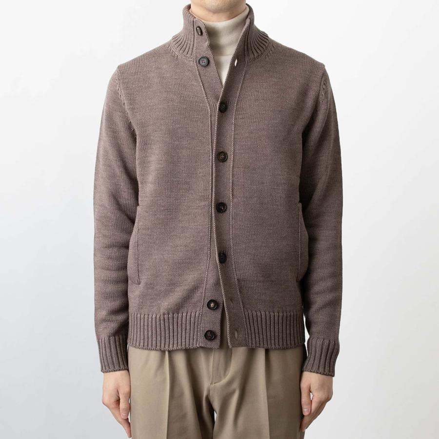 ザノーネ ZANONE 長袖カーディガン CARDIGAN CHIOTO SLIM FIT キョート スタンドカラー カーディガン 810100 ZR229 メンズの画像