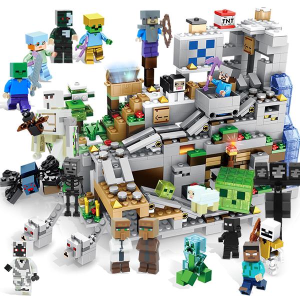 セール ブロック マインクラフト 山の洞窟シリーズ 追加キャラクター27体セット レゴ互換 子供 大人気 誕生日 プレゼント 入園ギフト あす発送|chi33goods-shop|03