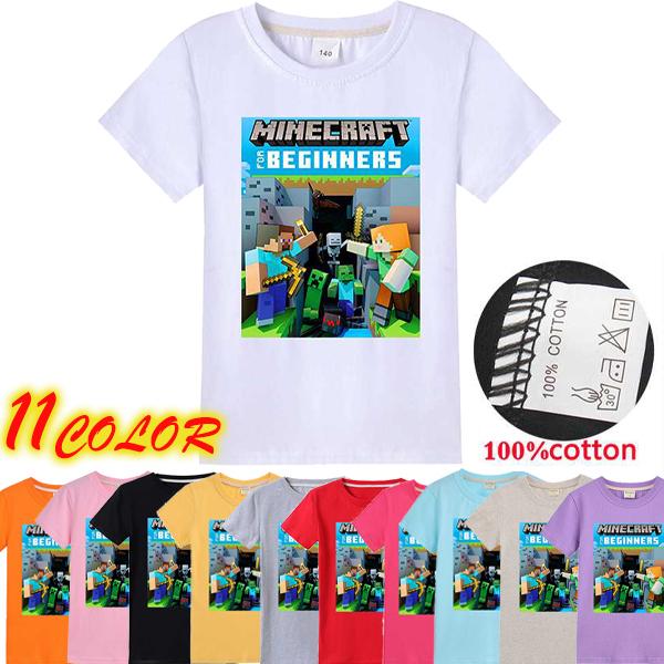 マインクラフト キッズ キャラクター プリント 全品最安値に挑戦 半袖トップスｔシャツ 子供 マインクラフトゲームキャラクターグッズ100 170ｃｍ
