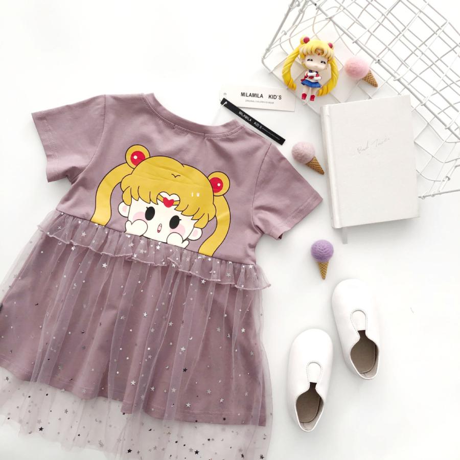 コスチューム ワンピース セーラームーン 女の子 レース かわいい コットン キッズ 半袖 子供 お姫様 子供用ドレス なりきりワンピース プリンセスドレス Abc5660 Chiグッズヤフーshop 通販 Yahoo ショッピング