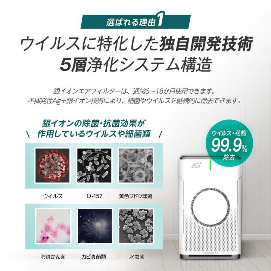 ポイント10倍up AG+ 銀イオン 空気清浄機 空気清浄器 約22〜27畳用 PM2 