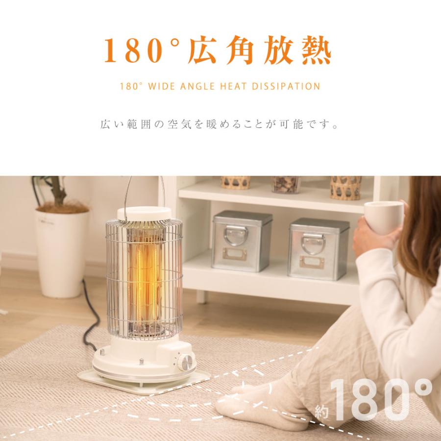 ヒーター 電気ストーブ 足元 レトロ調 オフィス 省エネ おしゃれ 即暖