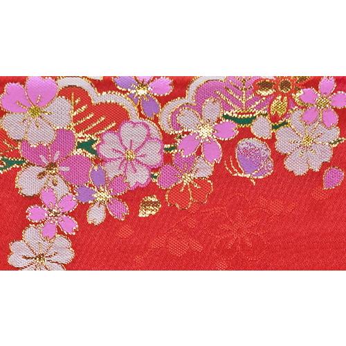 刺繍 名前旗 慶祝 花手毬(松竹梅) 中サイズ 竹製スタンド 55cm 京都西陣の金襴織 お名前入タペストリー 雛人形 女の子｜chiba-takadaya｜05