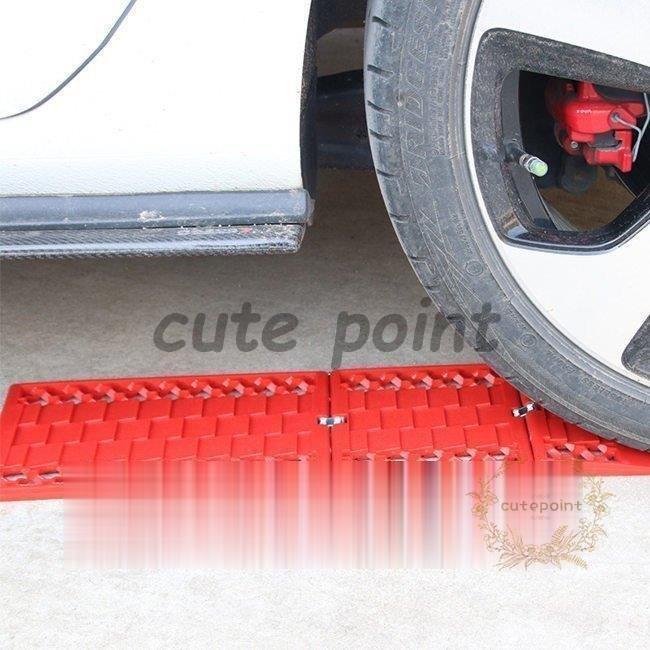 海外輸入 スタックステップ スノーヘルパー 折りたたみ式 2枚組 折り畳み タイヤ滑り止め マット 雪 スタックラダー 緊急脱出用 簡単 脱出 雪対策 悪路 泥