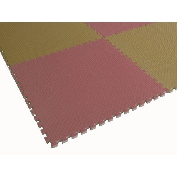 30枚セット ジョイントマット JQ-45 ライトグリーン 厚10mm×450mm×450mm セット寸法 2250mm×2700mm 洗える 日本製 防炎