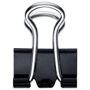 （まとめ） TANOSEE ダブルクリップ 粒 口幅10mm ブラック 1セット（100個：10個×10箱） 〔×20セット〕_1