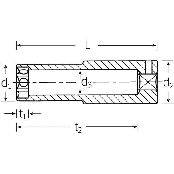 STAHLWILLE スタビレー 3466-16-5/8 3/8SQ プラグソケット 02140036 工具 作業工具 ツール DIY