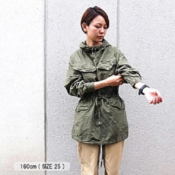 フランスタイプ Mle50 マウンテン アノラック パーカー 25 M相当 ブラック 後染め 復刻 コットン 仏軍 ミリタリーウェア 軍モノ_3