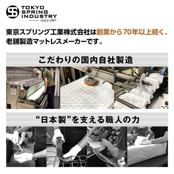 完全受注生産 純国産 東京スプリング TSI ポケットコイルマットレス 〔ベーシックタイプ/レギュラー丈 クイーン〕 ノンヒートコイル 抗菌・防臭・防ダニ加工_1