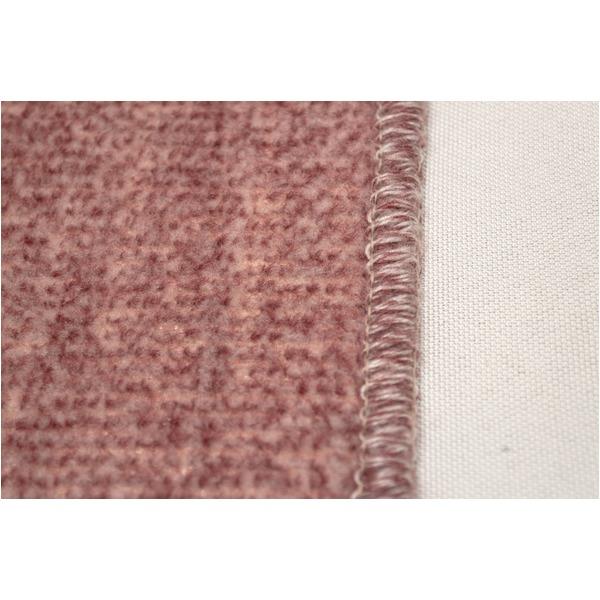 カーペット ラグ 平織 抗菌 ペットの爪が引っかかりにくい レベルカット / 江戸間 4.5畳 261×261cm ローズ 日本製 Nリーダー 九装_4