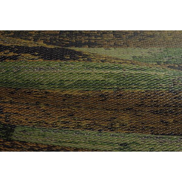 い草 花ござ ラグマット/絨毯 〔グリーン 江戸間6畳 約261×352cm〕 抗菌 防臭 消臭 調湿 日本製 〔リビング フローリング〕_8