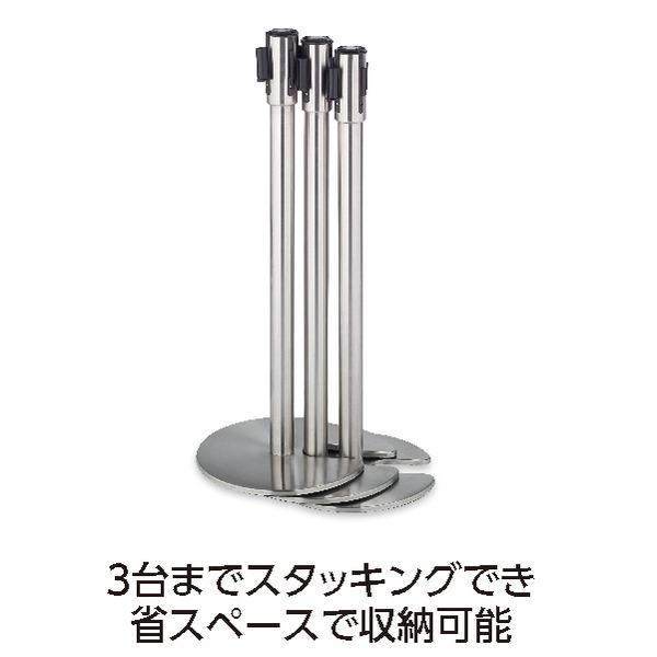 ベルト パーテーション スタンド D 間仕切り ベルト黒 ステンレス 屋内用 室内 スタート・キャッチ一体型ヘッド スタッキング可