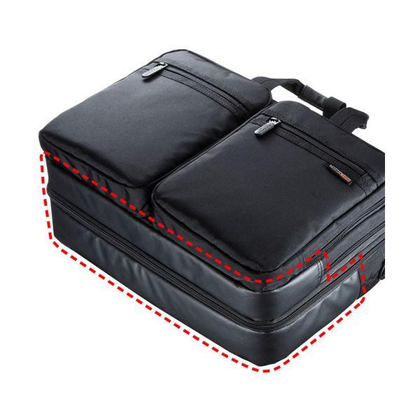 (まとめ）サンワサプライ3WAYビジネスバッグ(出張用) 15.6インチワイド対応 ブラック BAG-3WAY21BK 1個〔×3セット〕_1