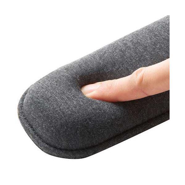 (まとめ) サンワサプライ クッションリストレストLサイズ TOK-ERG5DGY-L 1個 〔×10セット〕_2