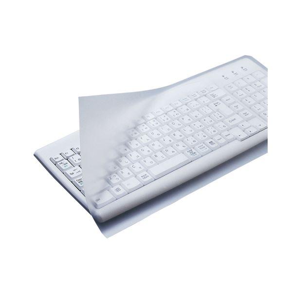 (まとめ) エレコム キーボードカバー ぴたッとシートSUPER デスクトップ用 PKU-FREE1 1枚 〔×10セット〕_1