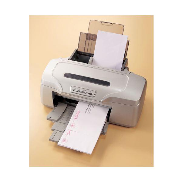 (まとめ) 今村紙工 カラープリンタ用封筒 洋長3100g／m2 ピュアホワイト PRF-510 1パック（100枚） 〔×10セット〕_1
