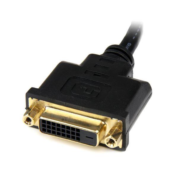 秋セール (まとめ) StarTechHDMI-DVI-D変換ケーブル HDMI オス-DVI-D メス 20cm HDDVIMF8IN 1本 〔×10セット〕