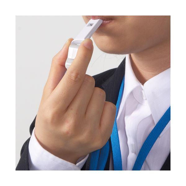 ライオン事務器 つりさげチャック式名札レスキュー名札 平ひも ブラック N-77FR（BK） 1セット（10個） 〔×10セット〕の画像