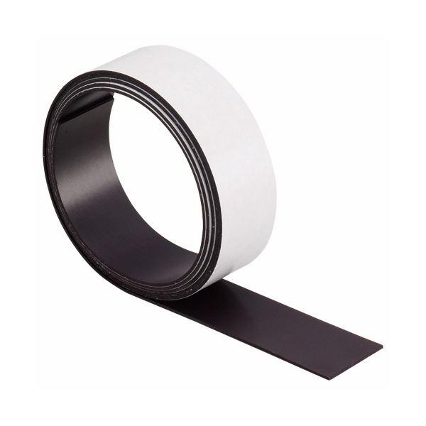 (まとめ) ライオン事務器 マグネット粘着テープ幅20mm×長さ1m×厚さ0.7mm MT-21K 1巻 〔×30セット〕の画像