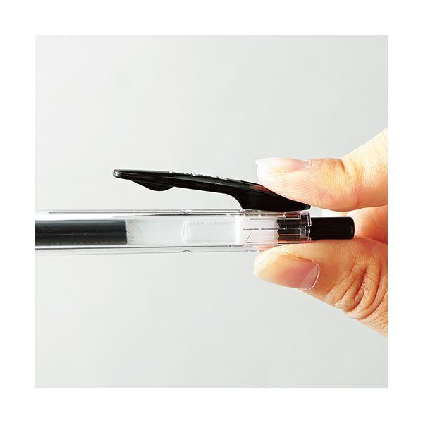 (まとめ) TANOSEE ノック式ゲルインクボールペン（バインダークリップ） 0.5mm 赤 1本 〔×300セット〕｜chibamart｜02