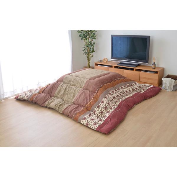 北欧調 こたつ布団/寝具 〔掛け単品 ネイビー 約205×245cm〕 長方形 洗える 軽量 東レ マッシュロン綿 〔リビング〕_11