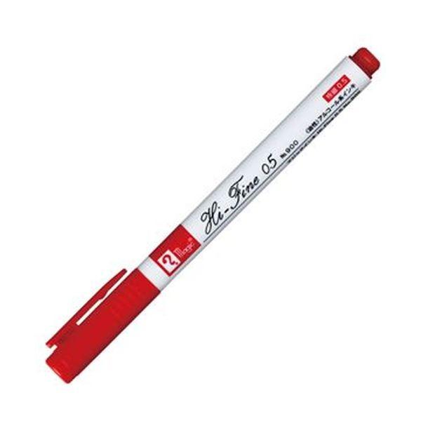 （まとめ）寺西化学 油性マーカー マジックインキNo.900 赤 M900R-T2 1セット（10本）〔×10セット〕の画像