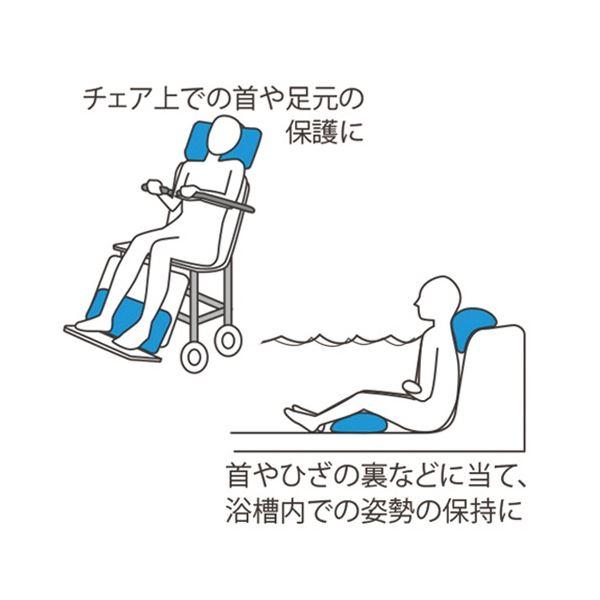 日本エンゼル 入浴サポートクッションII 枕型 小 1126-B 1個_4
