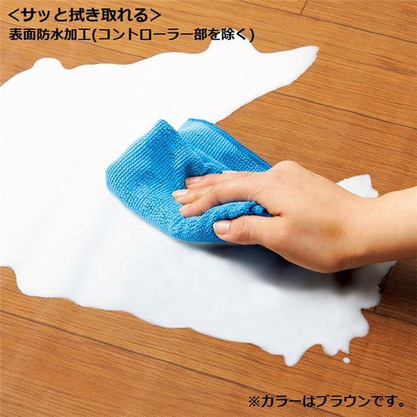 グリーン・ホワイト系 完成品♪ フローリング調 ホットカーペット