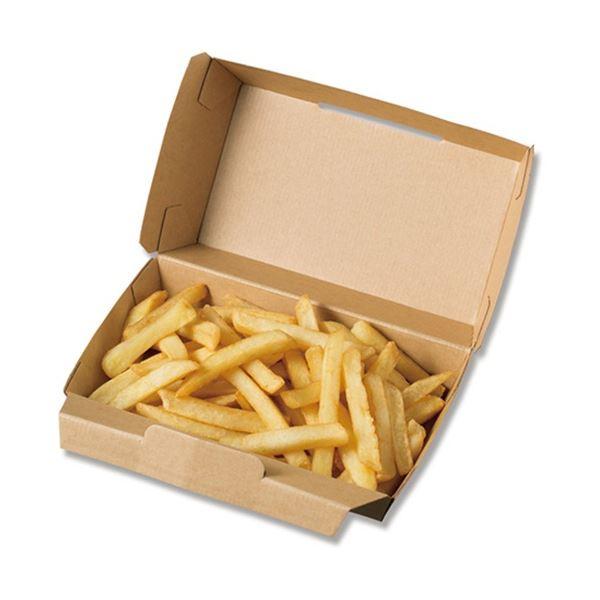 (まとめ) HEIKO 食品箱 ネオクラフトランチボックス S #004248008 1パック(20枚) 〔×5セット〕の画像