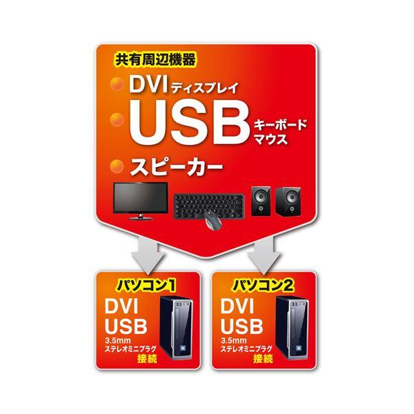 サンワサプライ パソコン自動切替器(2:1) SW-KVM2DUN_1