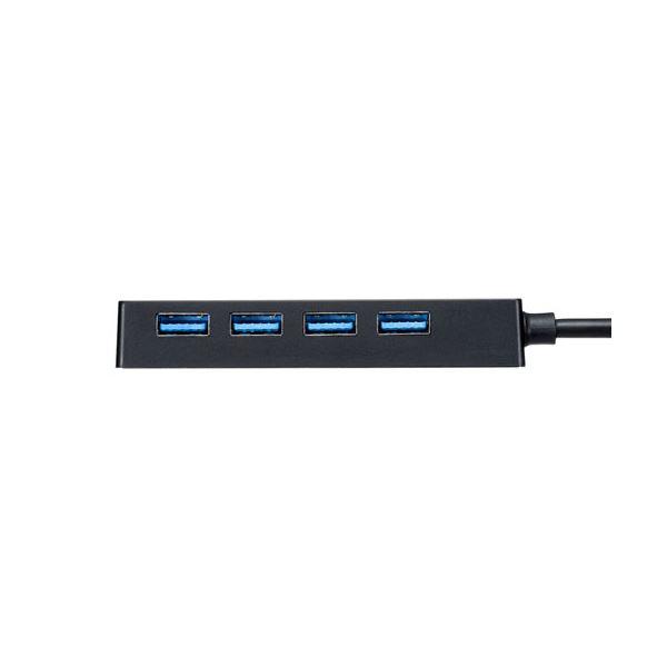 サンワサプライ HDD接続対応 USB3.2 Gen1 4ポートハブ USB-3HTV433BK