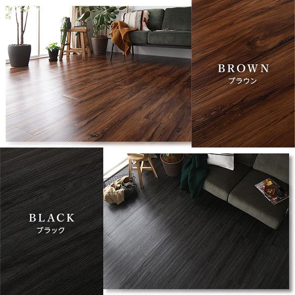 72枚入〕 フロアタイル 床材 6畳分 約91.4×15.2cm グレー ウッド調 PVC