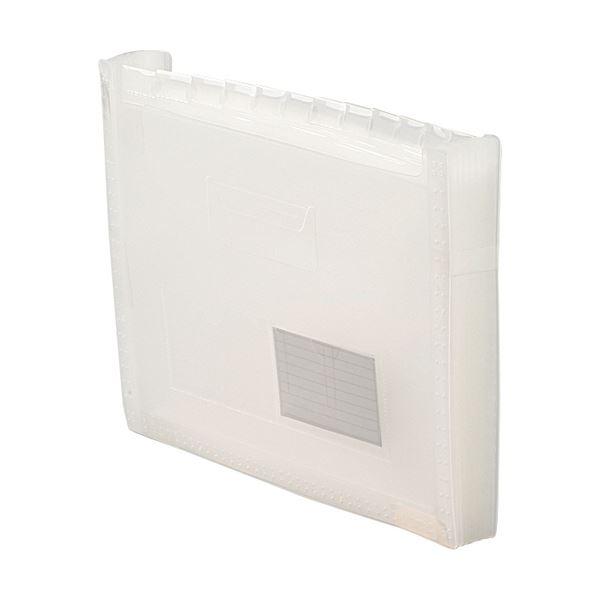 （まとめ）テージー ドキュメントファイルのび~る2A4 13ポケット クリア FD-243-17 1セット(6冊)〔×5セット〕_1