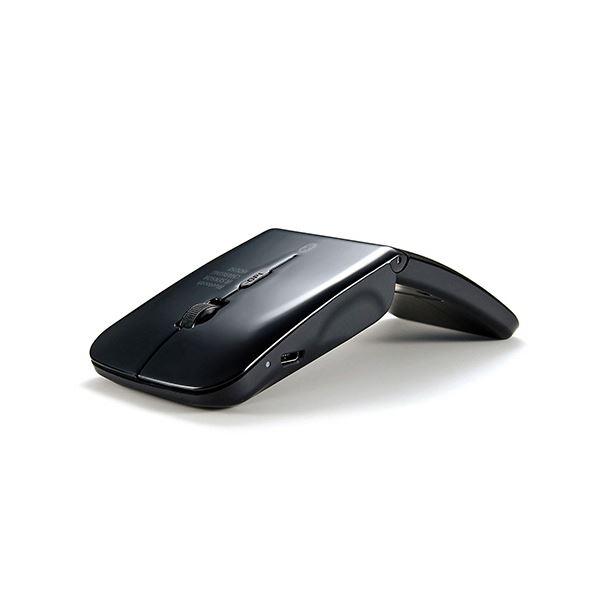 商品（まとめ）サンワサプライ 静音Bluetooth5.0 IR MA-BTIR116BKN 1個〔×3セット〕 LEDマウス ブラック マウスパッド 