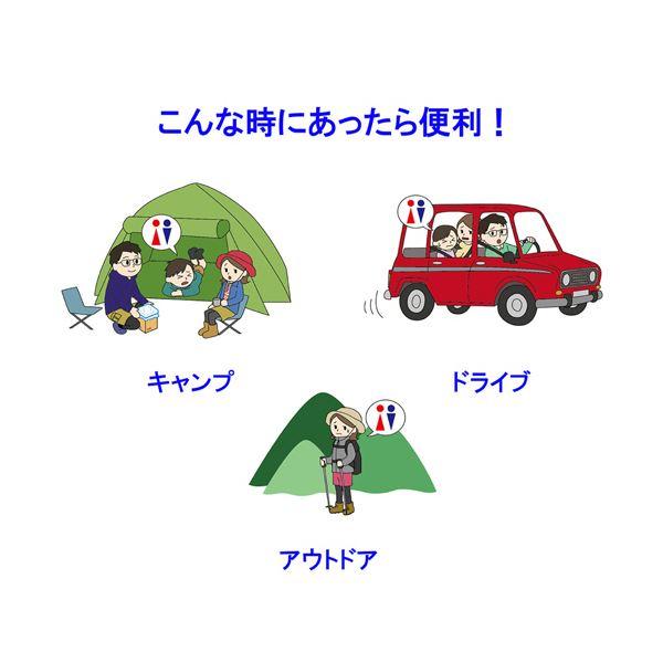 （まとめ）竹虎 ポータブルトイレ処理袋キュッとポン ロールタイプ 1巻(20枚)〔×5セット〕_5