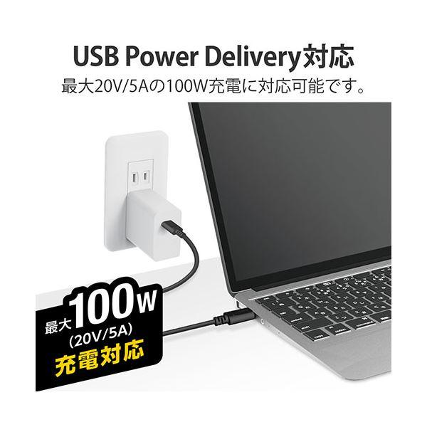 〔3個セット〕 エレコム USB2.0ケーブル(認証品、USB Type-C(TM) to USB Type-C(TM)) 2m ブラック U2C-CC5PC20NBKX3_2