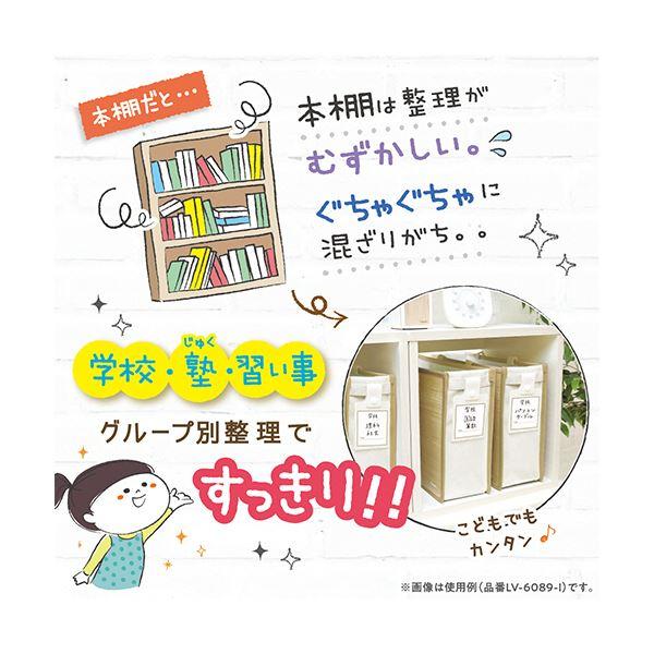 (まとめ）ソニック リビガク スムーズ学習バッグタグ付き アイボリー LV-6089-I 1セット（3個）〔×5セット〕_4