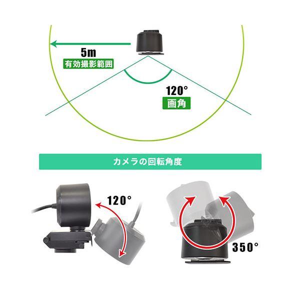 サンコー 自動追従機能付き高画質WEBカメラ IC-TWC21B｜chibamart｜05