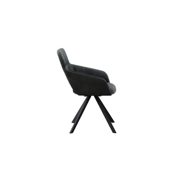 チェア ブラック ベルベット調生地 パーソナルチェア ダイニングチェア 椅子 チェア UP 364 DAVIS ダヴィス spin chair_1
