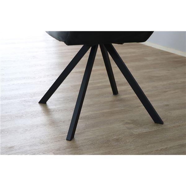 チェア ブラック ベルベット調生地 パーソナルチェア ダイニングチェア 椅子 チェア UP 364 DAVIS ダヴィス spin chair_4