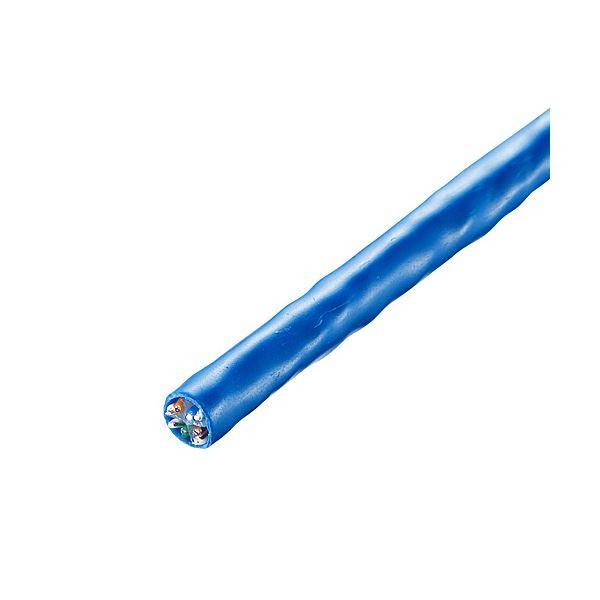 サンワダイレクト LANケーブル(自作用・300m・カテゴリ6・単線・UTP・ブルー) 500-LAN6-CB300BL 1本_1