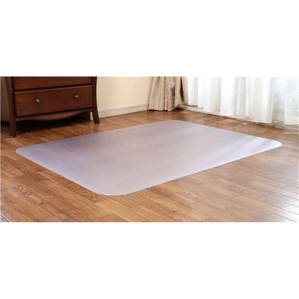 チェアマット 約90cm×150cm 日本製 床暖房対応 片面エンボス加工 アキレス リビング ダイニング 書斎 子供部屋〔代引不可〕