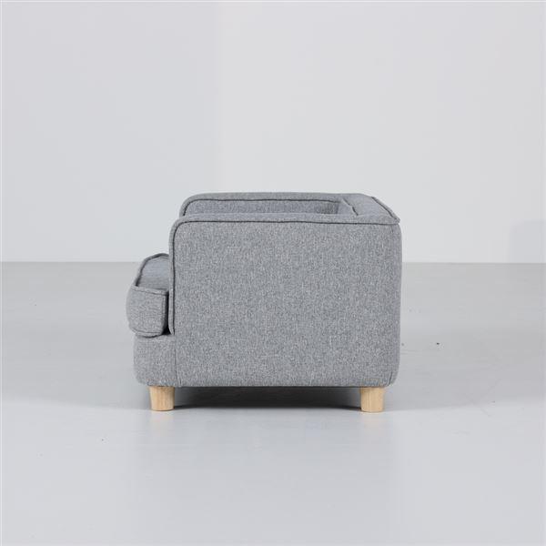 ペット用 ベッド ソファ 犬用 猫用 PAUL ポール GY グレー 組立品 ペット用品〔代引不可〕