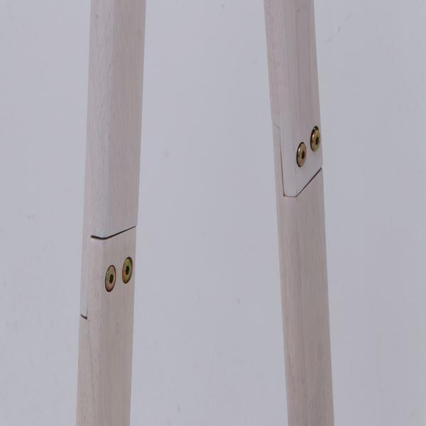木製ハンガー ジョイント 約幅100cm AP WH ホワイト 組立品〔代引不可〕｜chibamart｜03