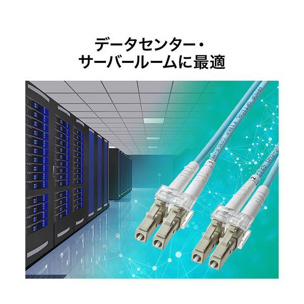 サンワサプライ アーマードメガネ型光ファイバケーブル（マルチOM3、LC×2-LC×2、5m） HKB-AMOM3LCLC-05_2