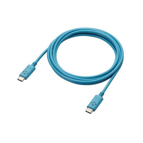 〔5個セット〕 エレコム しろちゃんUSB Type-C（TM）ケーブル MPA-CCF20BUFX5