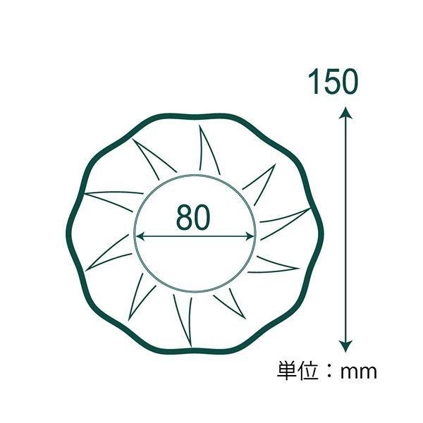 シモジマHEIKO クラフトサンプレート 15cm #004502001 1セット（1000枚：25枚×40パック）の画像